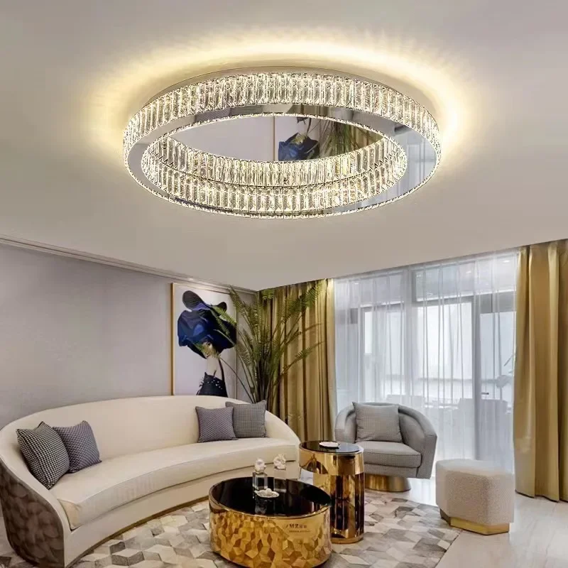 

Bedroom lights, simple home decoration, LED living room ceiling lights, modern light luxury crystal lamps