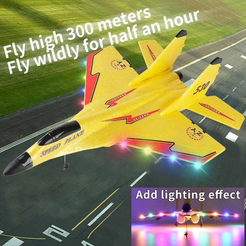 

Remote Control Plane ZY530 2.4G With LED Lights 720P Camera Aircraft RC Flying Model Glider EPP Foam Toy Airplane Gifts for Kids