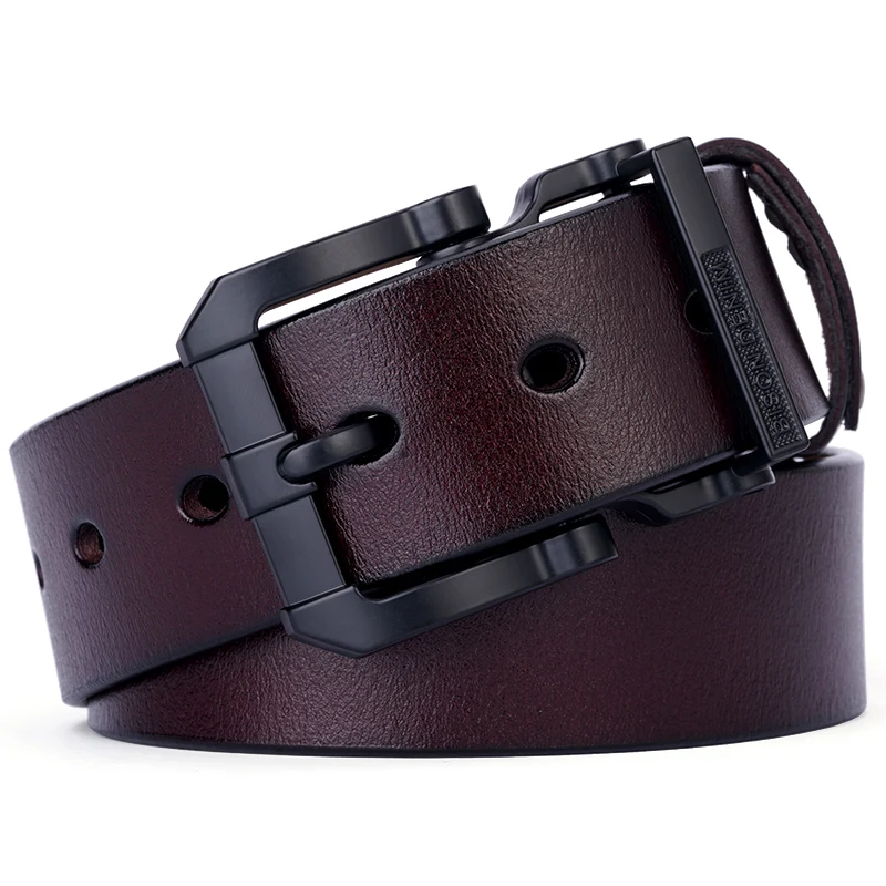 Luxury Designer Belts for Men Vintage High Quality Cow Spilt Genuine Leather Pin Buckle Waist Strap Belt for Jeans