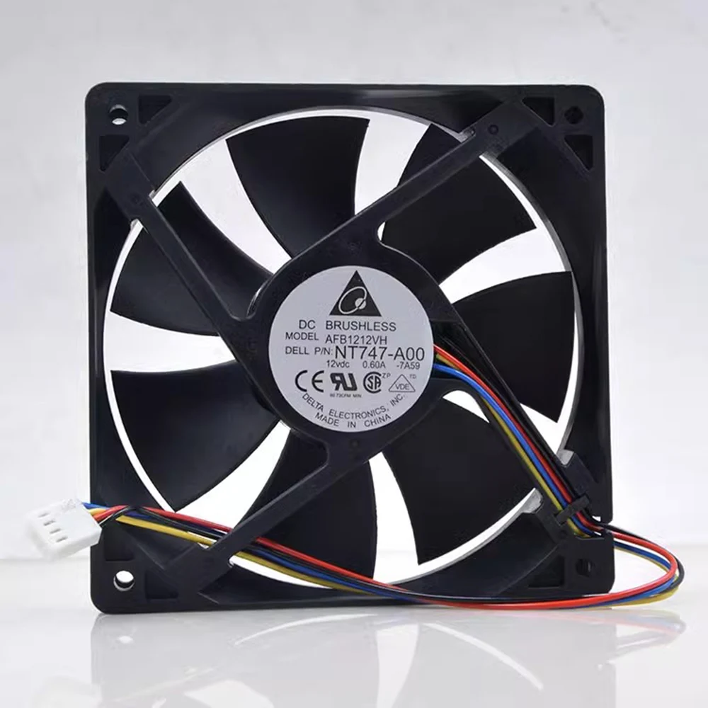 For Delta 120mm AFB1212VH-BL3V fan 12025 120mm 12V 0.60A 3lines dedicated cooling fan for 120*120*25mm