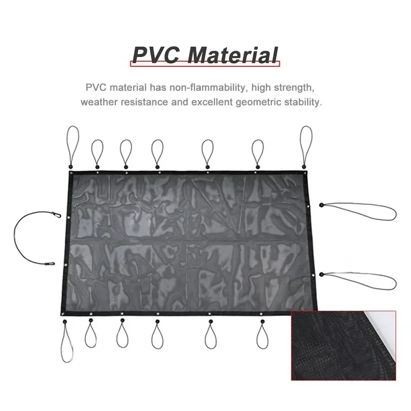 Car Trunk Sunshade Mesh Cover Anti UV Rays Insulation Net For Jeep Wrangler JL 2018 2019 2020 2021 2022 2023 2024 Up Accessories