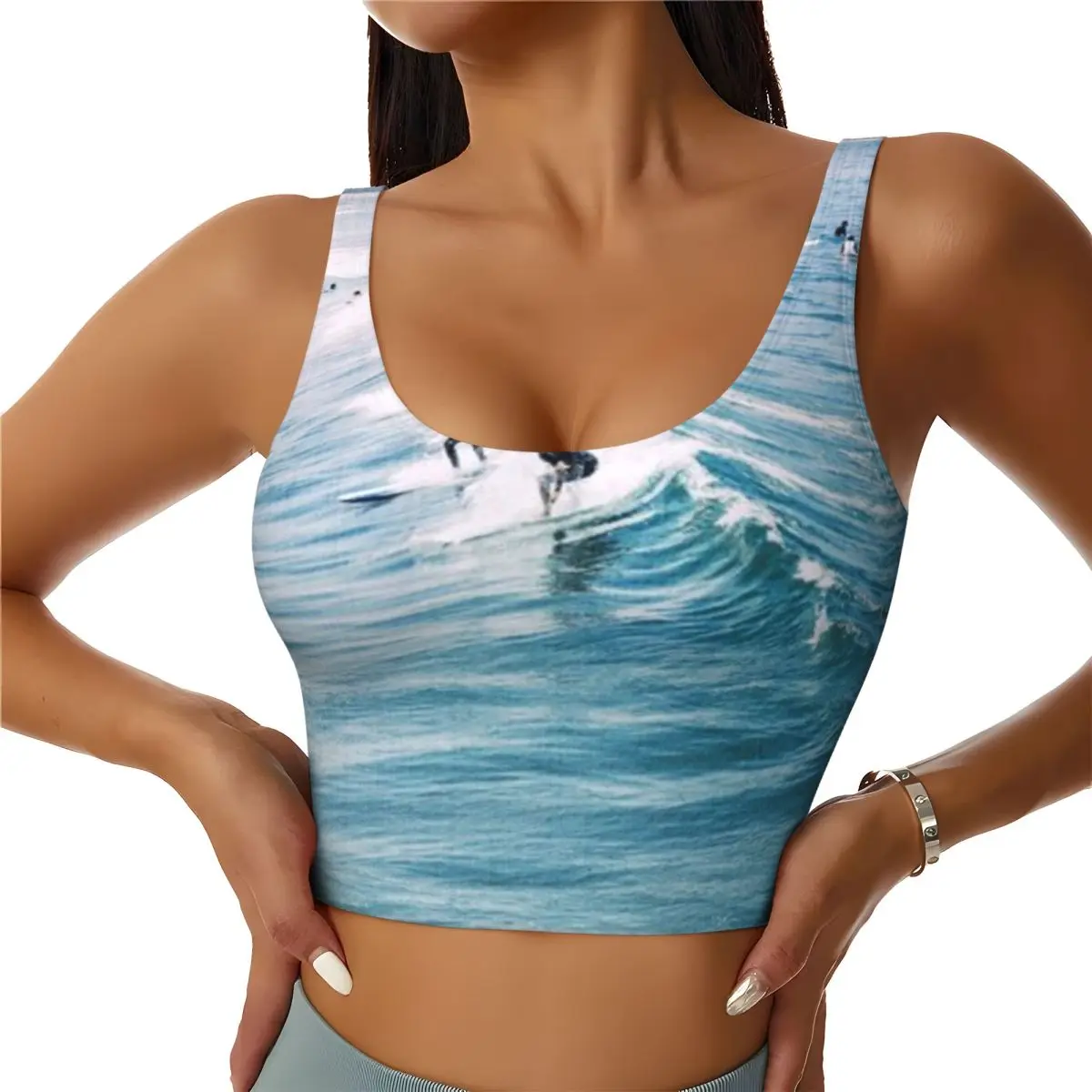 Everyday Active Top Catch A Wave Shopping Outing High Support Sports Bra Top