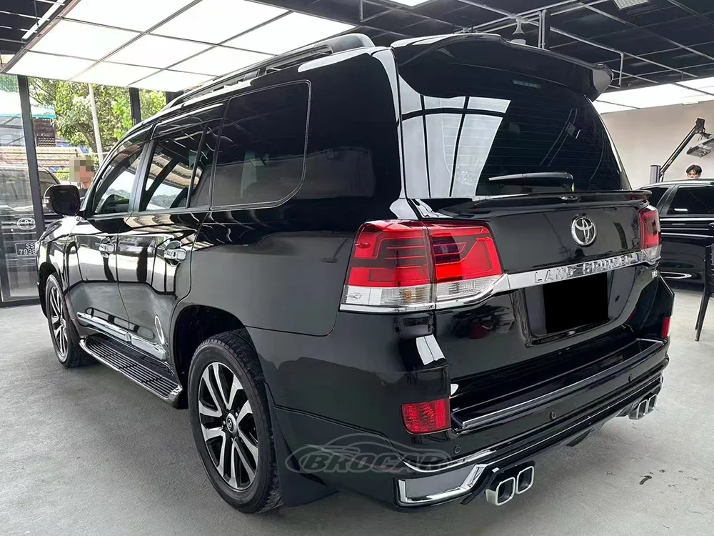 For 2008--2021 Toyota Land Cruiser LC200 FJ200 Middle Spoiler High Quality ABS Plastic Unpainted Spoiler Trunk Boot Wing Spoiler