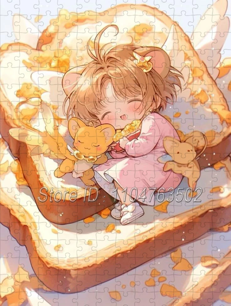 Cardcaptor sakura quebra-cabeça dos desenhos animados 108/200/300/500/1000 peças quebra-cabeças brinquedos artesanais das crianças artesanato decoração de casa