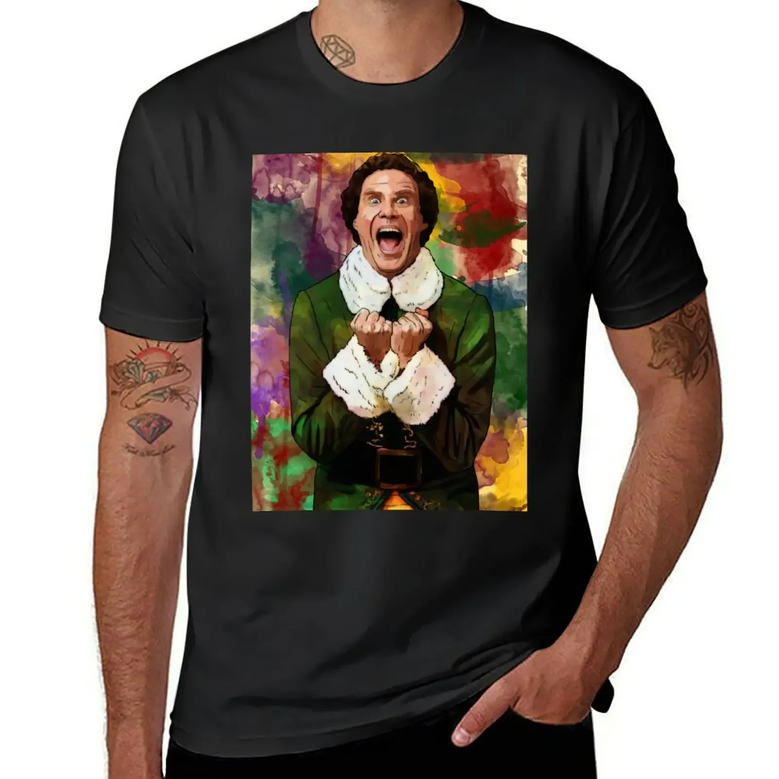 

Elf - SANTA'S COMING! T-Shirt fashion shirts tops oversize t-shirts man graphic t shirts outfits for men