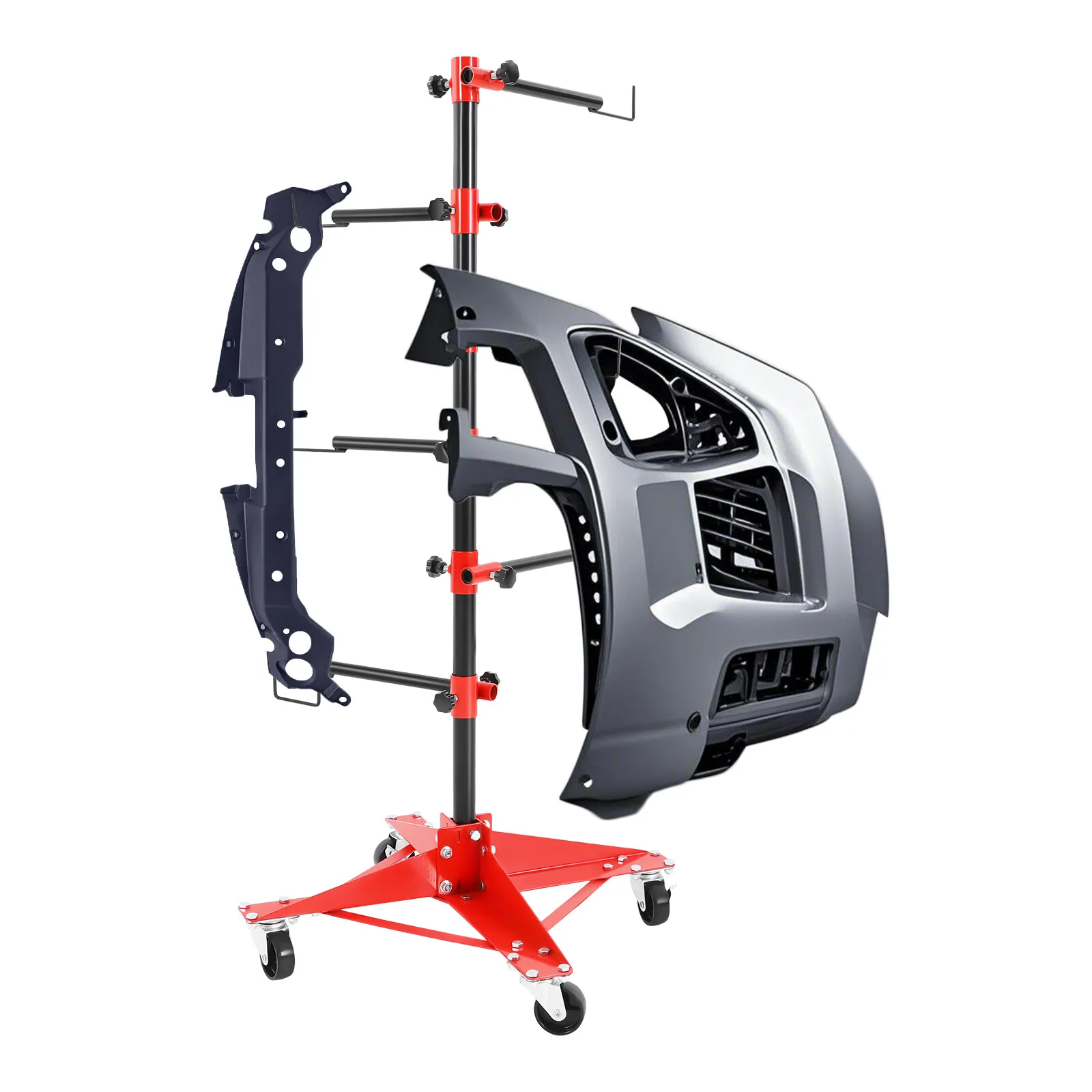 حامل جسم تلقائي قابل للتعديل للأبواب/المصدات - سعة 220 رطل، رف طلاء عالي التحمل لأدوات طلاء ألواح الغطاء