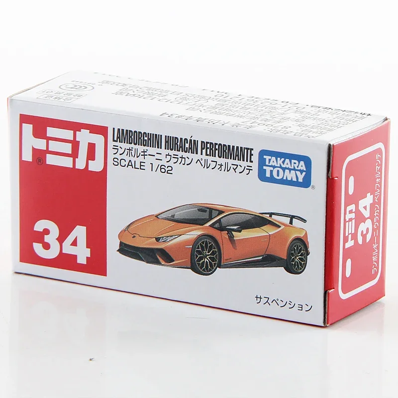 Takara Tomy Tomica Premium LAMBORGHINI HURACAN PERFORMANTE1/62 Mini Die-cast Alloy Car Model Children\'s Toy Christmas Gift