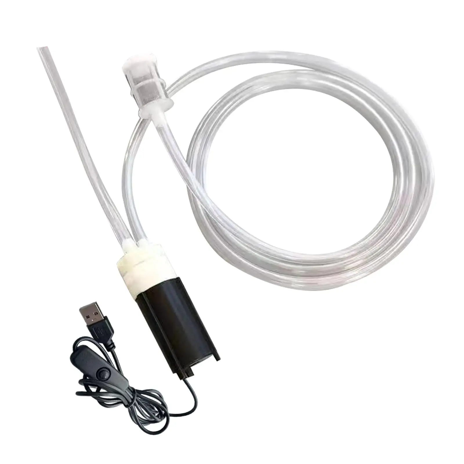 Mini Electric Wines Pump Home Brewing Portable Powerful Wines Siphon Tube Easy to Use Pipe Hose Portable Liquor Suction Device