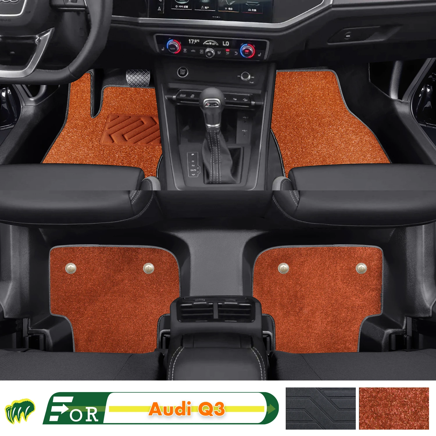 

Left-hand Drive Car Floor Mat For Audi Q3 Full Surround Foot Mat Automotive Floor Mat Interior Floor Liner