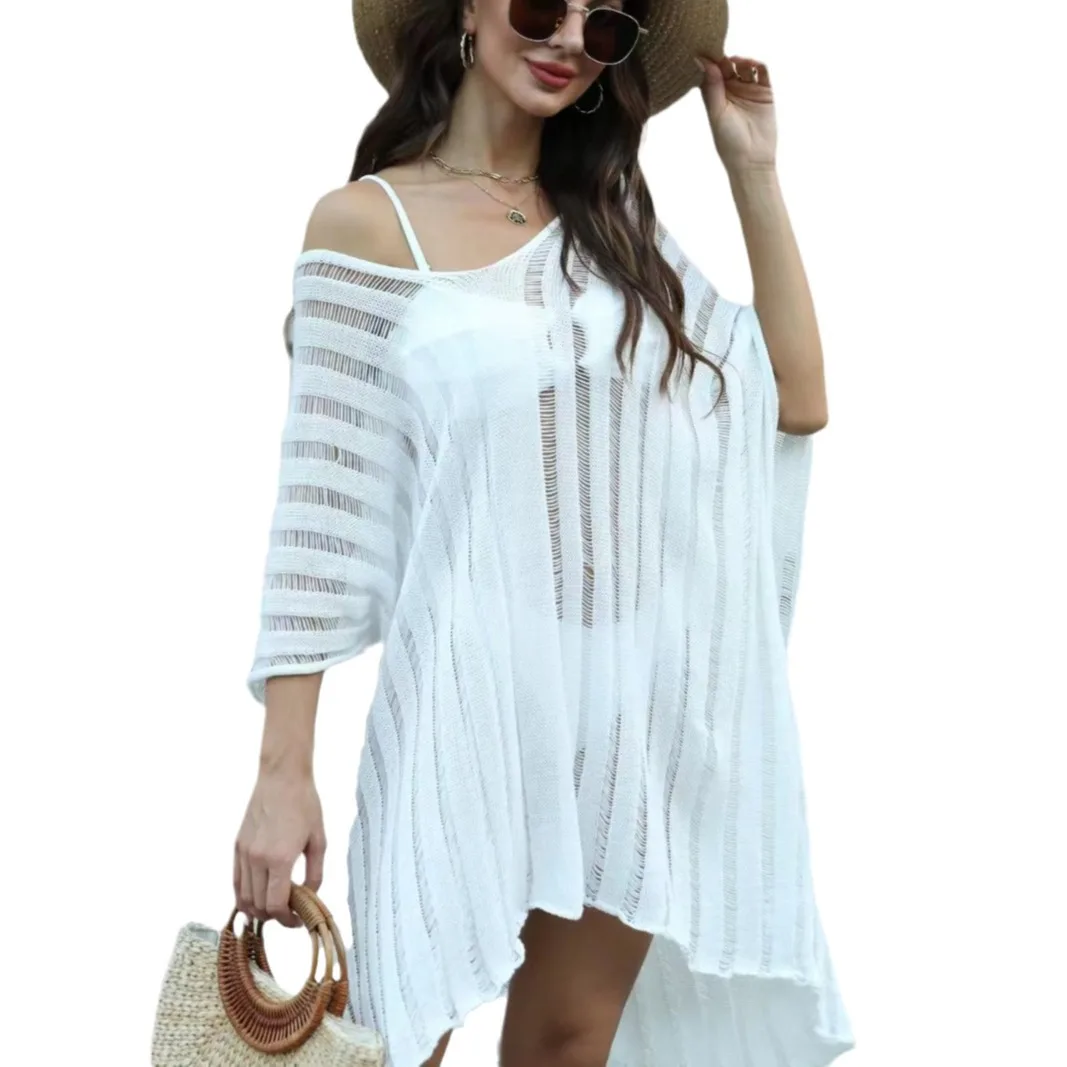 

Оптовая продажа, пляжная юбка, летняя женская прозрачная блузка, свободное платье на берегу моря, солнцезащитный крем