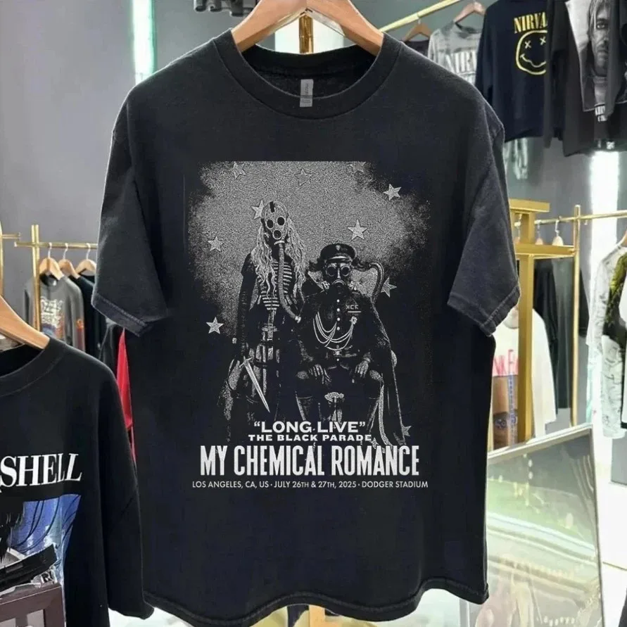 

MCR Лос-Анджелес, июль 26 и 27, концертная рубашка 2025 года, футболка My Chemical Romance Tour