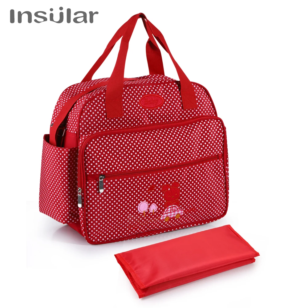 Insular Fashion Mummy Maternity Diaper Bags Large Capacity Travel Mommy Bag Designer Stroller Baby Nappy Nursing Changing Bag