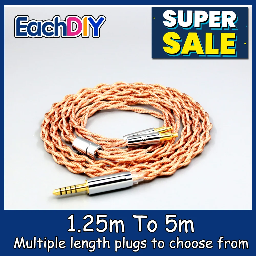 

Graphene 7N OCC Shielding Coaxial Mixed Earphone Cable For Audio Technica ATH-ADX5000 MSR7b 770H 990H A2DC LN007775