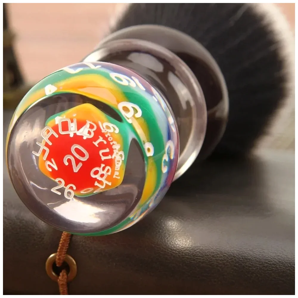 Lucky Dice Tuxedo 26mm YAQI Shaving Brush Mens Wet Shaving Brush Collectibles Gift For Boyfriend NEW 2026 YAQI