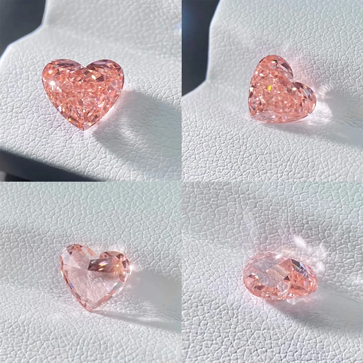 مختبر على شكل قلب وردي مكون من الماس VS1/VS2 الماس فضفاض يتوهم الوردي IGI شهادة الماس للمجوهرات المصنوعة