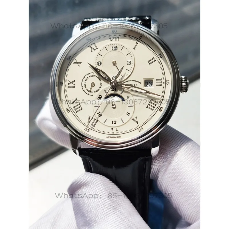 Men's Mechanical Watches, Fully Automatic Waterproof Genuine Leather Men's Watches