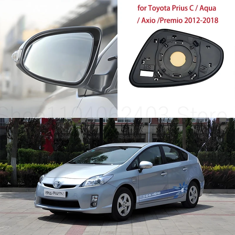 

Auto Left Right Side Heated Wing Rear Mirror Glass for Toyota Prius C Aqua Axio Premio Allion 2012-2018 retroviseur voiture