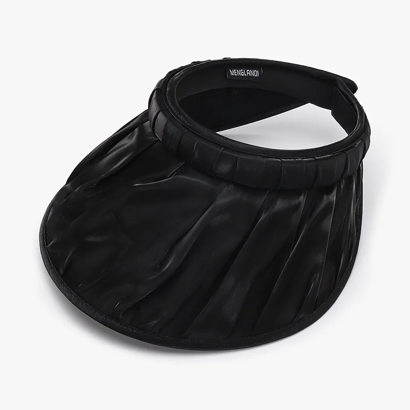 Summer Ice Silk Empty Top Hat Women Anti-UV Sun Visor Cap Fashion Slim Face Sun Hat