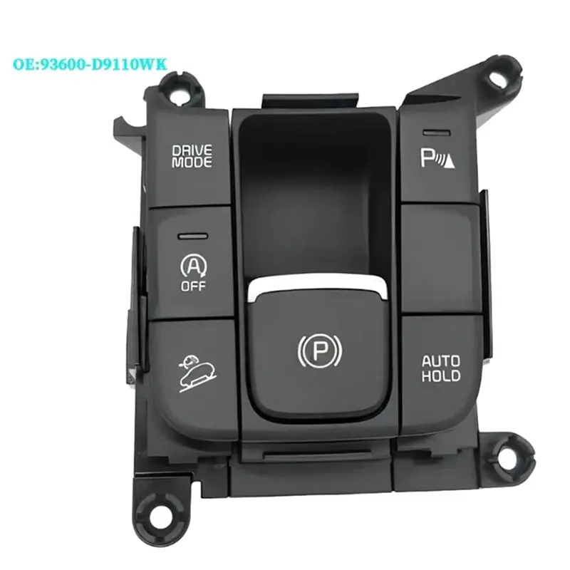 ABTC-Electronic Parking Brake Console Multi-Function Switch Handbrake Button For Kia Sportage 2017 2018 2019 2020 93600-D9110WK