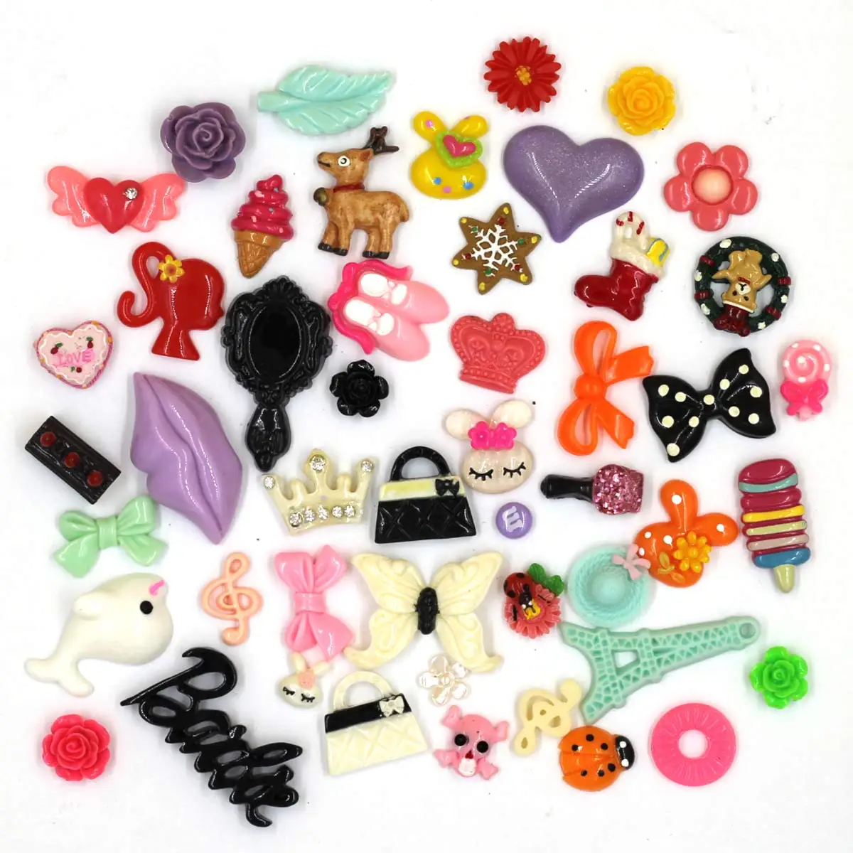 

100/500 шт. смешанные разноцветные подвески из смолы, камеи, сделай сам, украшения, ювелирные изделия, материалы ручной работы, посылка, праздничный подарок