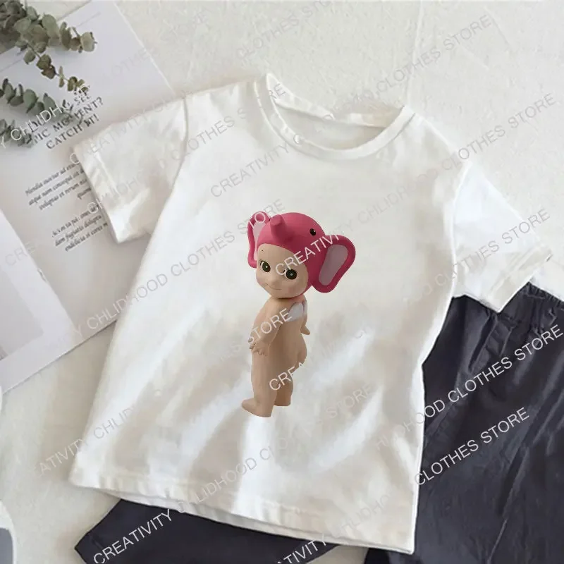 Sonny Angel Children T-shirt Kawaii Summer Tee Shirts Cartoons Casual Clothes Anime Kid Girl Boy Fashion Tops Baby Streetwear