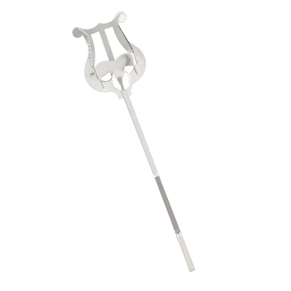 

Plate Rack Book Clip Page Holder Lyre Score Clamp Silver Musical Instrument Saxophone