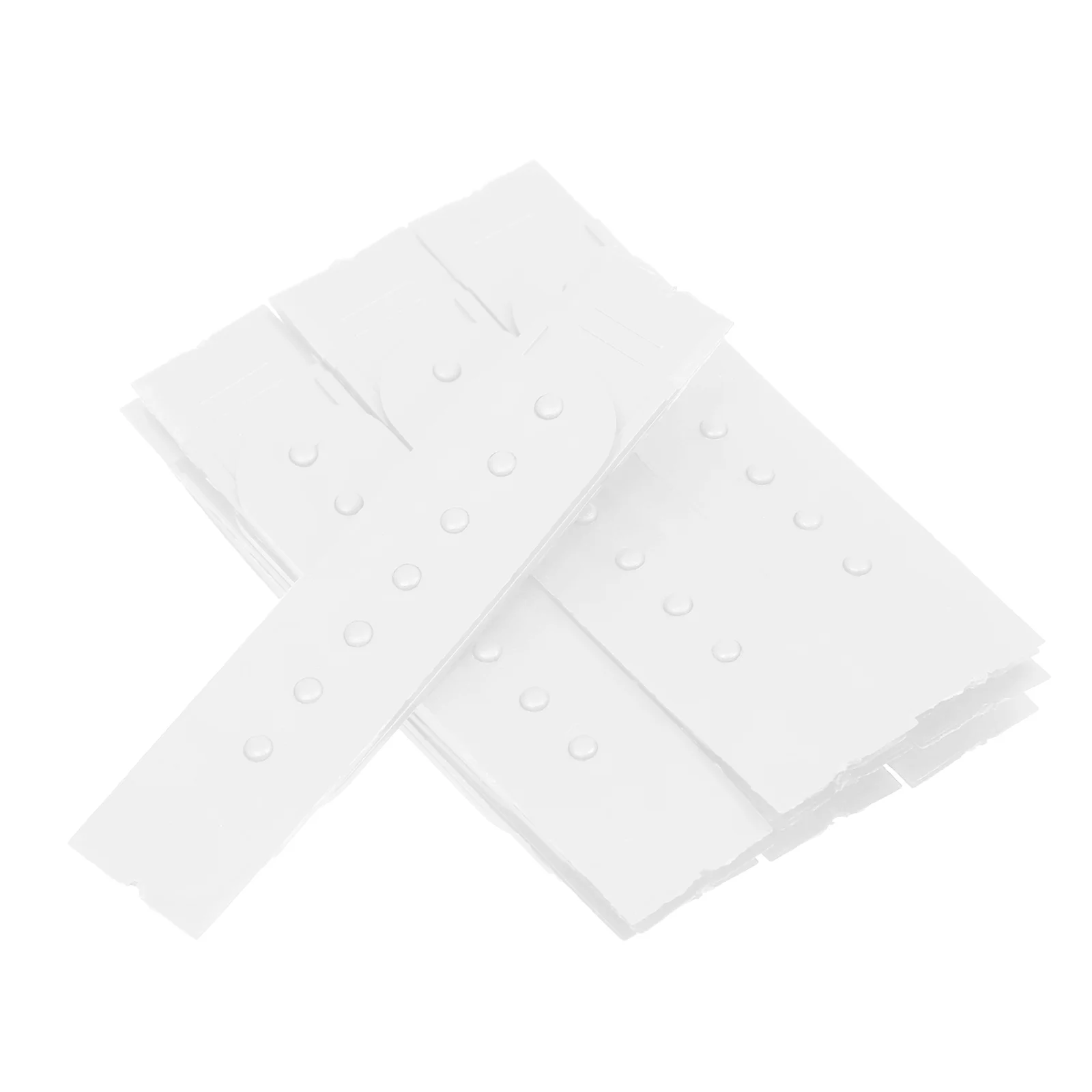 

12 Pcs Adjustable Snapback Buckle Strap for Baseball Cap Seven Holes White PE Plastic Hat Replacement Compatible Most