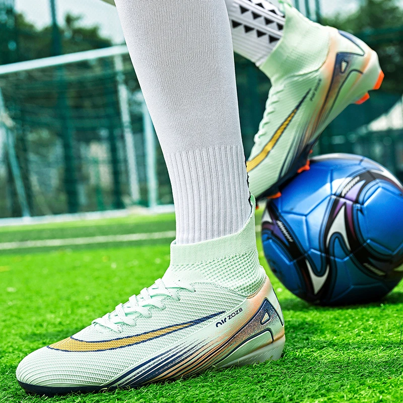 الرجال أحذية كرة القدم السريعة المجتمع المرابط المهنية TF/FG أحذية كرة القدم العشب التدريب ملعب كرة القدم الأحذية حذاء رياضة عدم الانزلاق