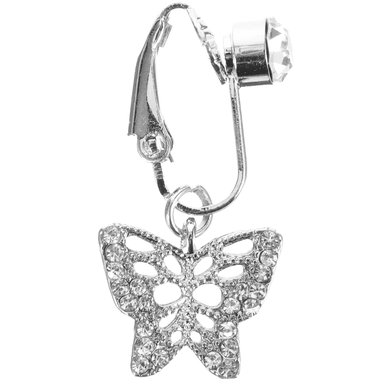 

Fake Belly Ring Non-pierced Alloy Jewelry Clip On Belly Button Rings for Women Dangle Fashion Body Art Accessory Dance