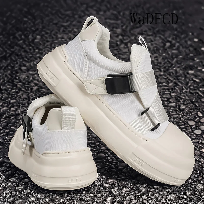 Sneaker Casual Men Original Designer Easy Matching Board Shoes Fashion Leather Fabric Breathable Height Increased Platform Shoes