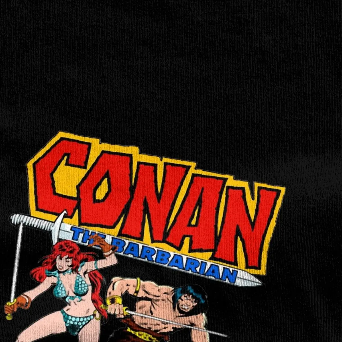 Conan The Barbarian Conan And Red Sonja Merchandise Shirt Men Women Novelty 100% Cotton Unique Clothes