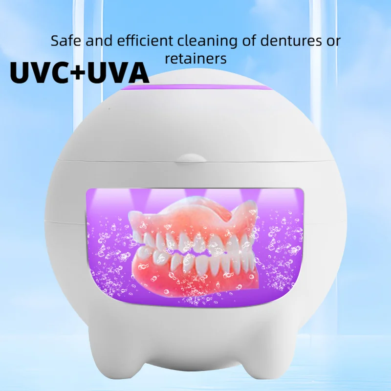 Professional Ultrasonic Cleaner 180ml Stainless Steel Tank 48kHz Jewelry Watches Braces Dentures 360° Deep Cleaning Machine