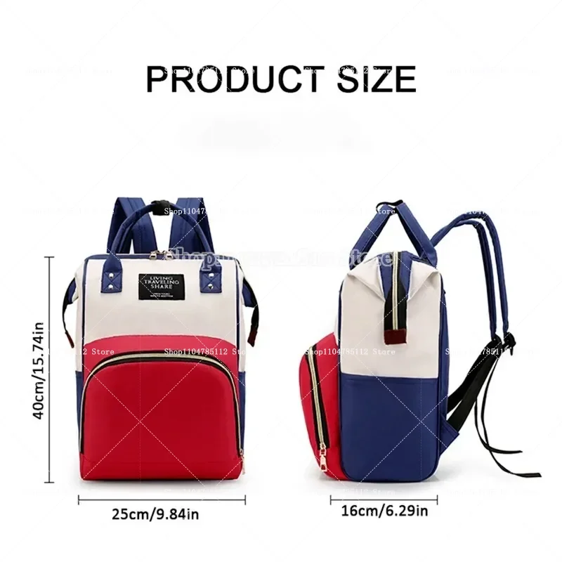 Borsa per il cambio dei punti Borsa per la madre alla moda multifunzionale di grande capacità Cartoon Anime Zaino per pannolini per biberon impermeabile carino