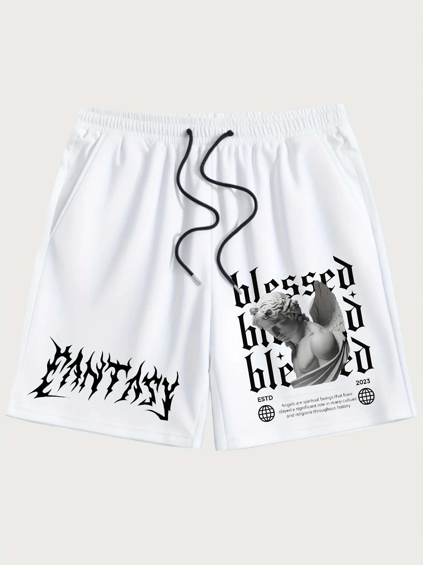 2026 Summer Best-selling Outdoor Sports Casual Fashion Comfortable Simple Letter Pattern Printed Men's Shorts