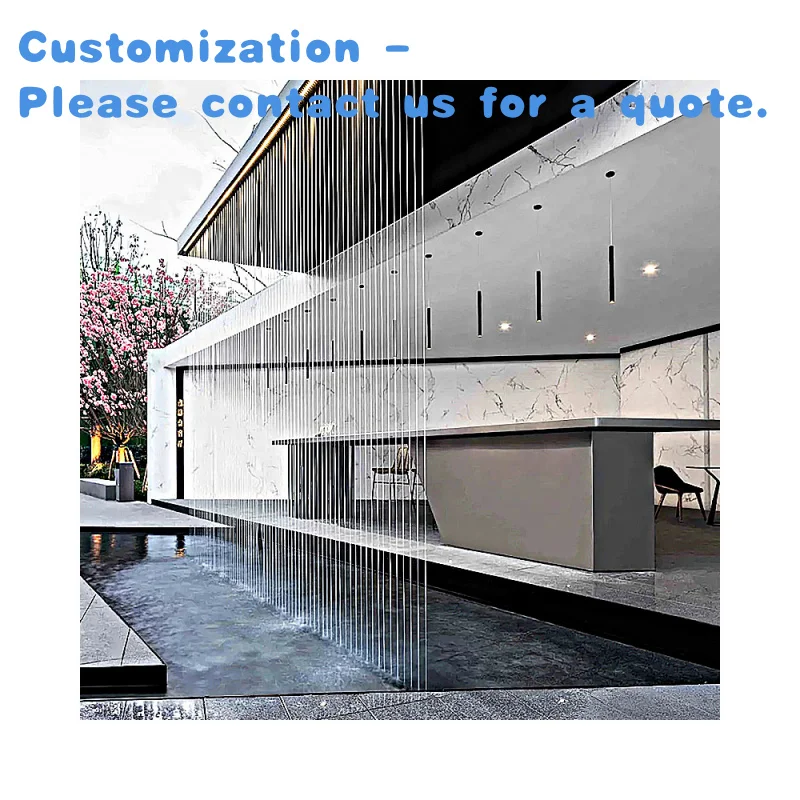 

custom.304 Stainless Steel Lace Curtain Wall Outdoor Artificial Waterfall