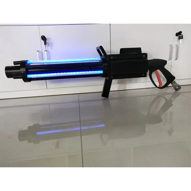 Stage handheld carbon dioxide colored paper gun, bar atmosphere spray paper gun LED air column gun