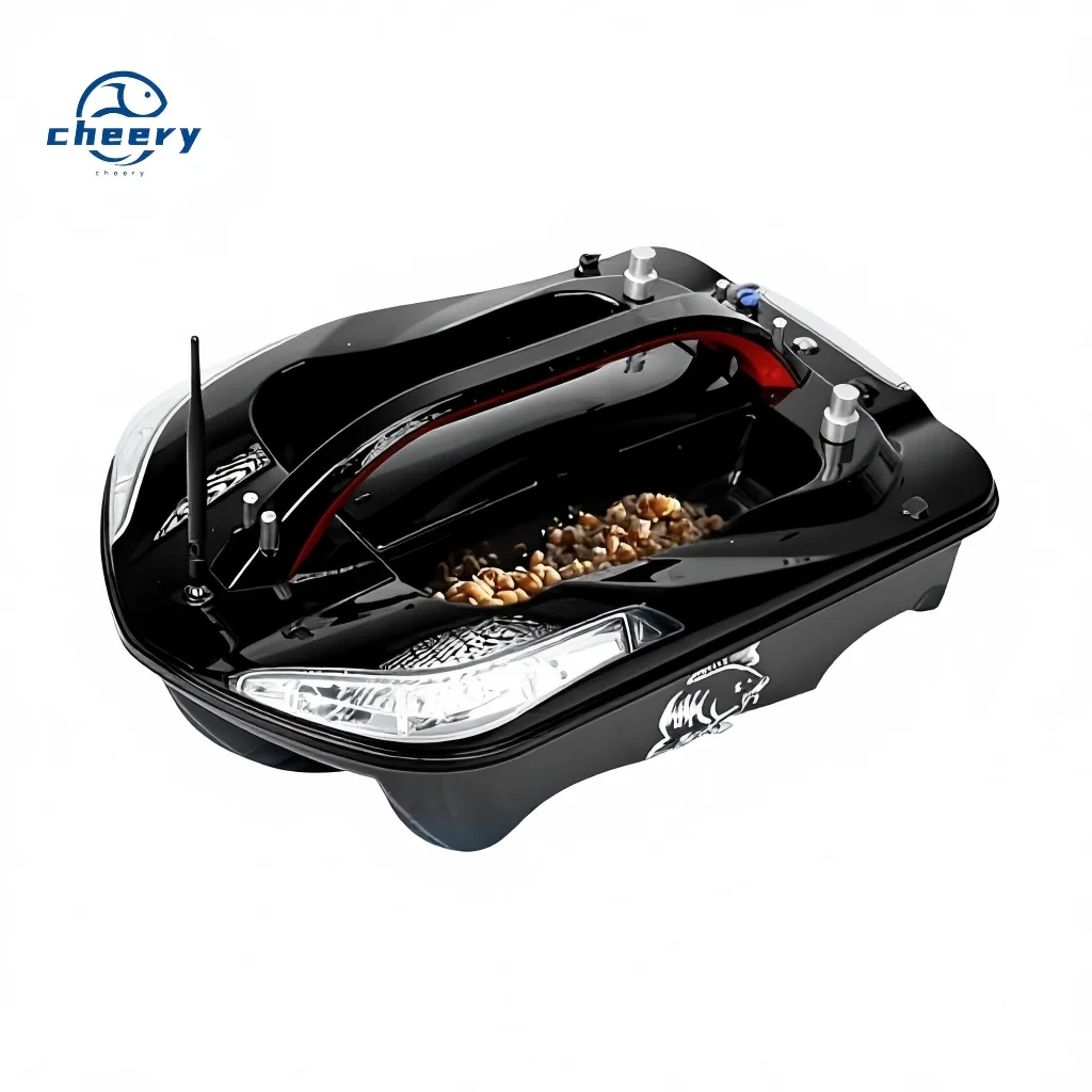 CHEERY Years High-end Fei Lang Four-in-one Remote Control European Carp Fishing Bait Boat GPS 5KG Load Capacity Black