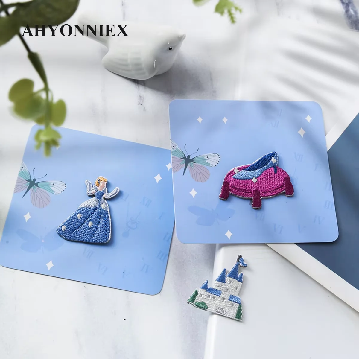 1-teilige bestickte Märchen-Applikationen für Mädchen, Zubehör, DIY-Aufkleber, Bastelaufnäher, Anwendungen für Kleidung, T-Shirt, Tasche, Schuhe