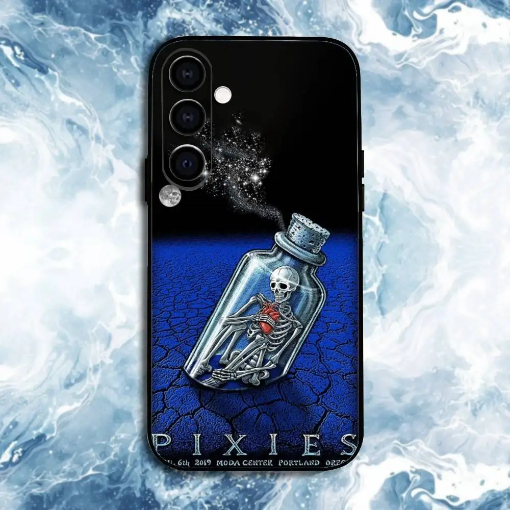 Casing Ponsel P-Pixies D-Doolittle untuk Samsung Galaxy A73,A72,A71,A70,A53,A52,A51,Lainnya Cangkang Hitam Lembut