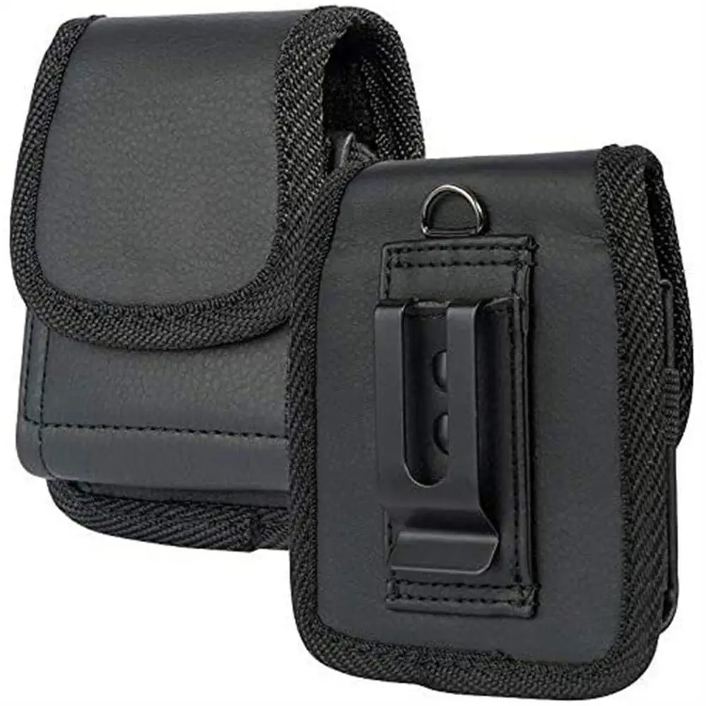 

Belt Clip Holster Leather Phone Waist Bag Oxford Cloth Folding Cell Phone Bag Foldable Phone Case Men Phone Pouch Phone Pouch