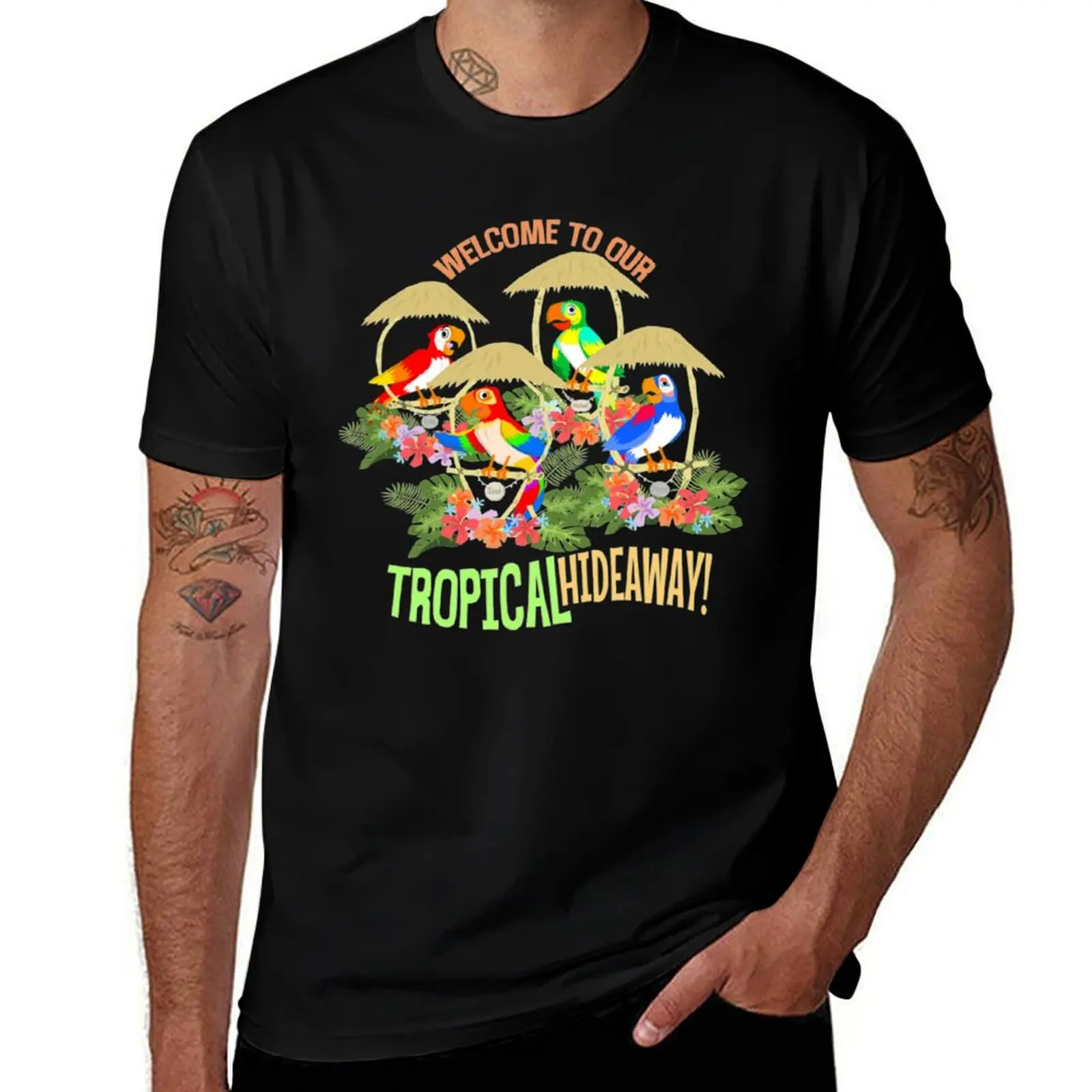 Tropical Hideaway Tropical Hideaway T-Shirt Work Wear Simple Tee Shirt T-Shirt