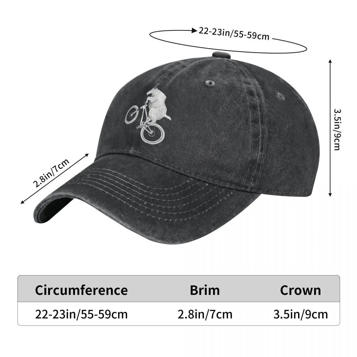 Mountain Bike Goat Baseball Cap Men Hats Women Visor Protection Snapback Cycling Cycle Sport Movement Caps