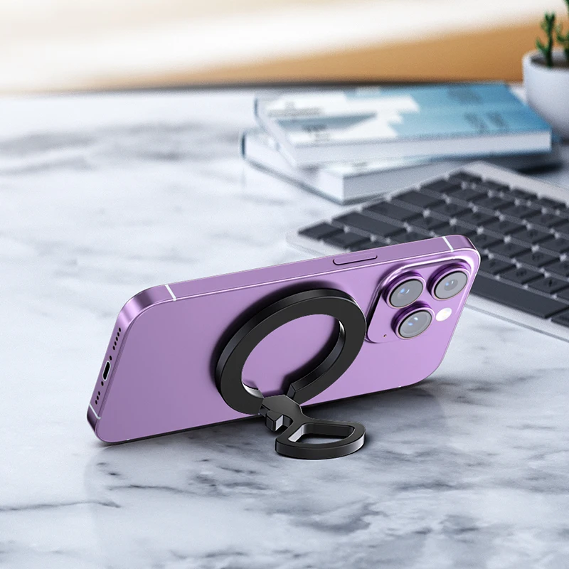 

Магнитный держатель для телефона 3-в-1, открывалка для бутылок на 360 градусов ° Поворотный кольцевой держатель сотового телефона для iPhone серии 12/13/14/15