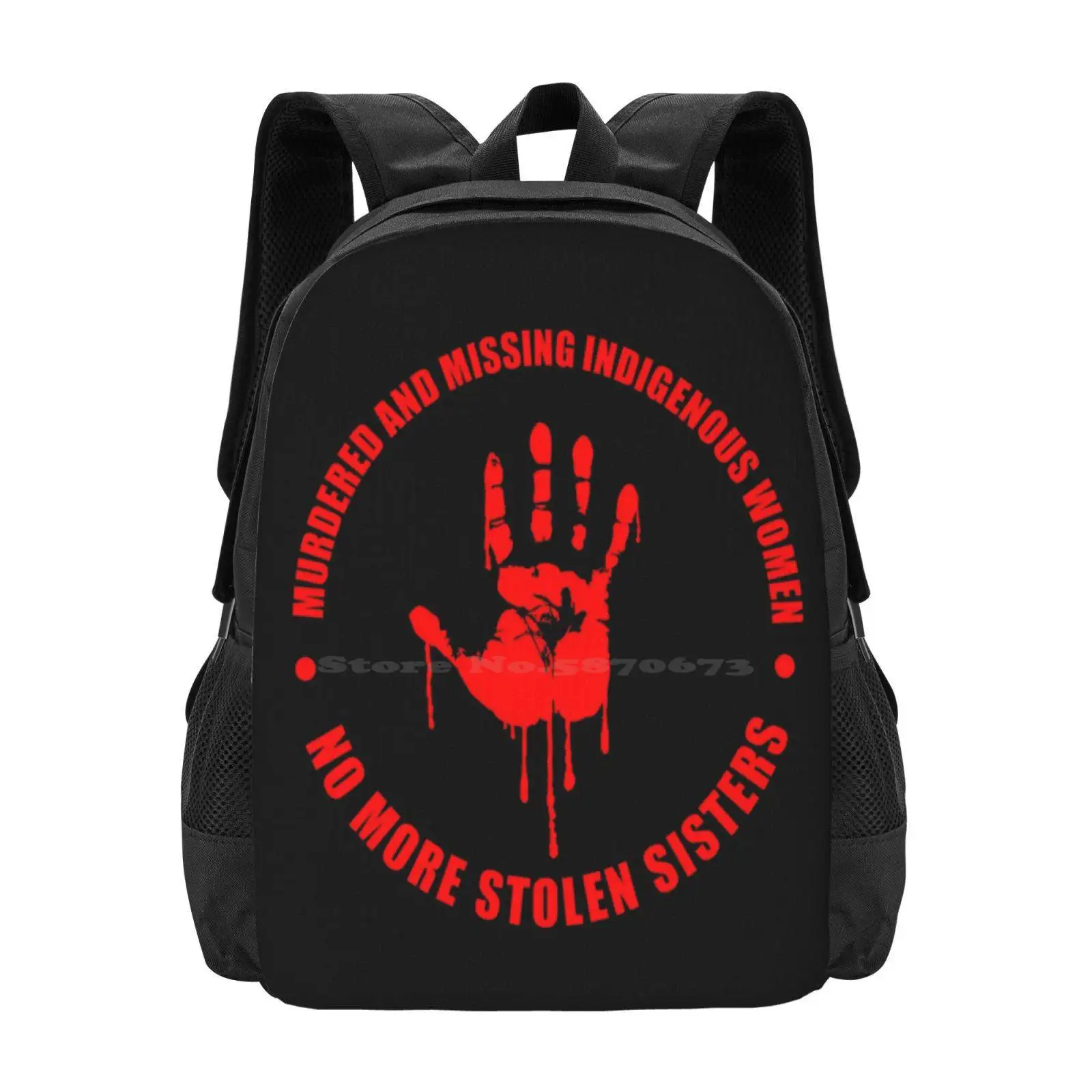 # Mmiw-mochila con diseño de 4 patrones para mujeres musulmanas y perdidas, mochila para estudiantes, para la concienciación sobre la tribu nativa