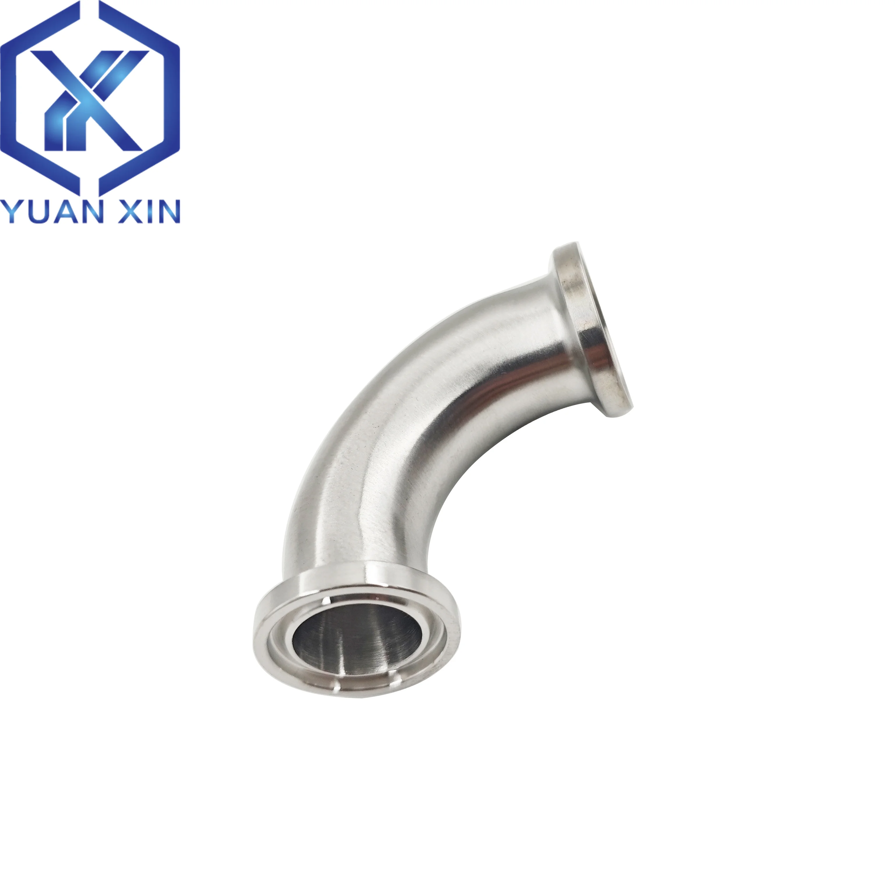 

Sanitary TC25mm Clamp Elbow 90 Degree 3/4" Tri Clamp Pipe Ferrule, 304 Stainless Steel 3/4"(19.05mm) Pipe OD