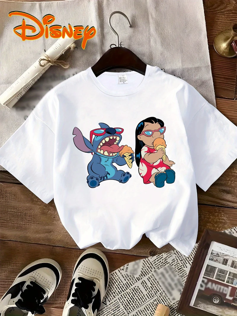 

Disney Cartoon Pattern T-shirt Is Suitable for Daily Wear. The Fabric Is Soft, Fashionable and Trendy