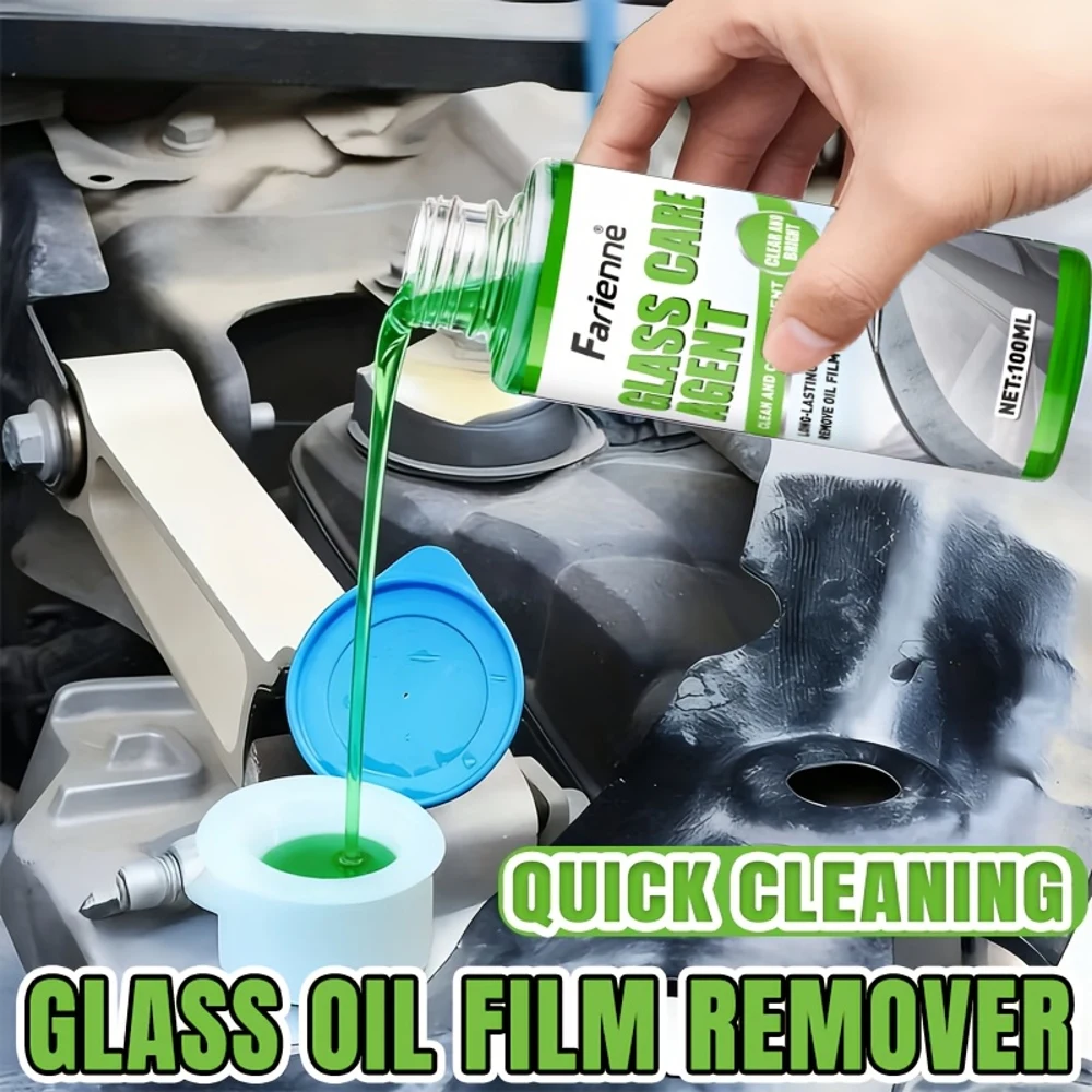 Windshield Rain Repellent Coating | Anti-Fog Concentrated Glass Treatment, Quick-Apply Waterproof Windshield Washer Fluid for Al