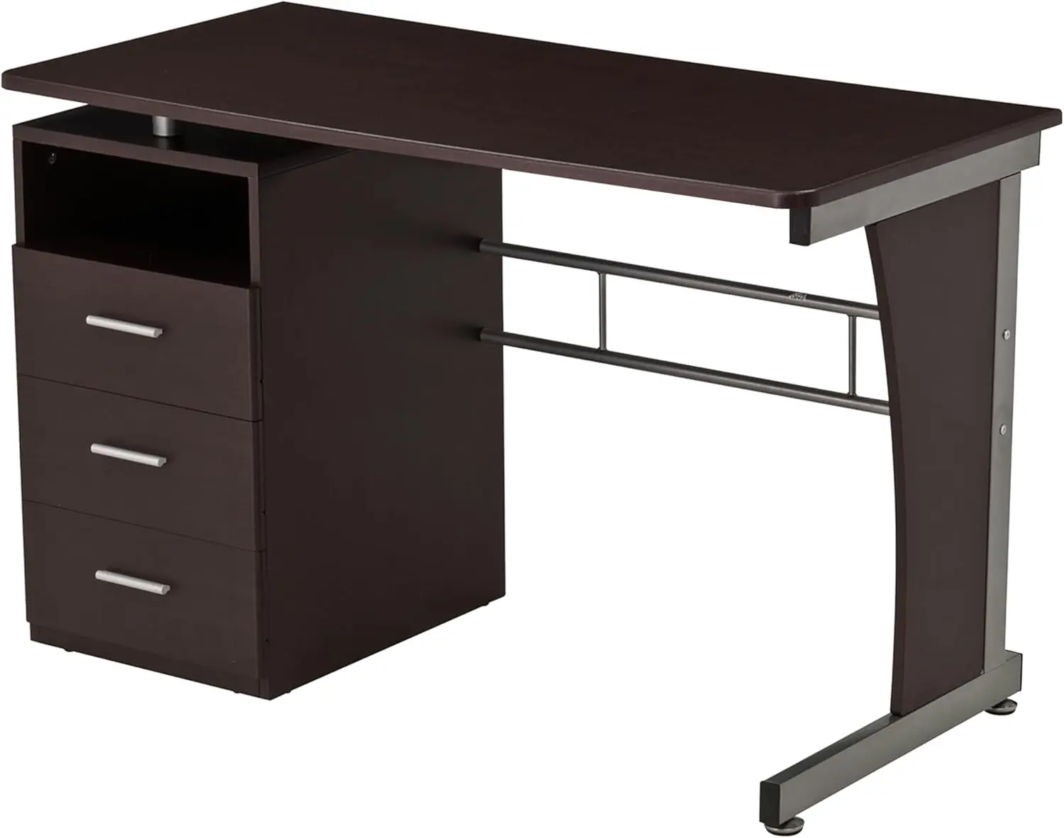 48 In Computer Desk With Drawers – Home Office Desks With Storage – Heavy-Duty And Moisture-Repellant With Storage Drawers