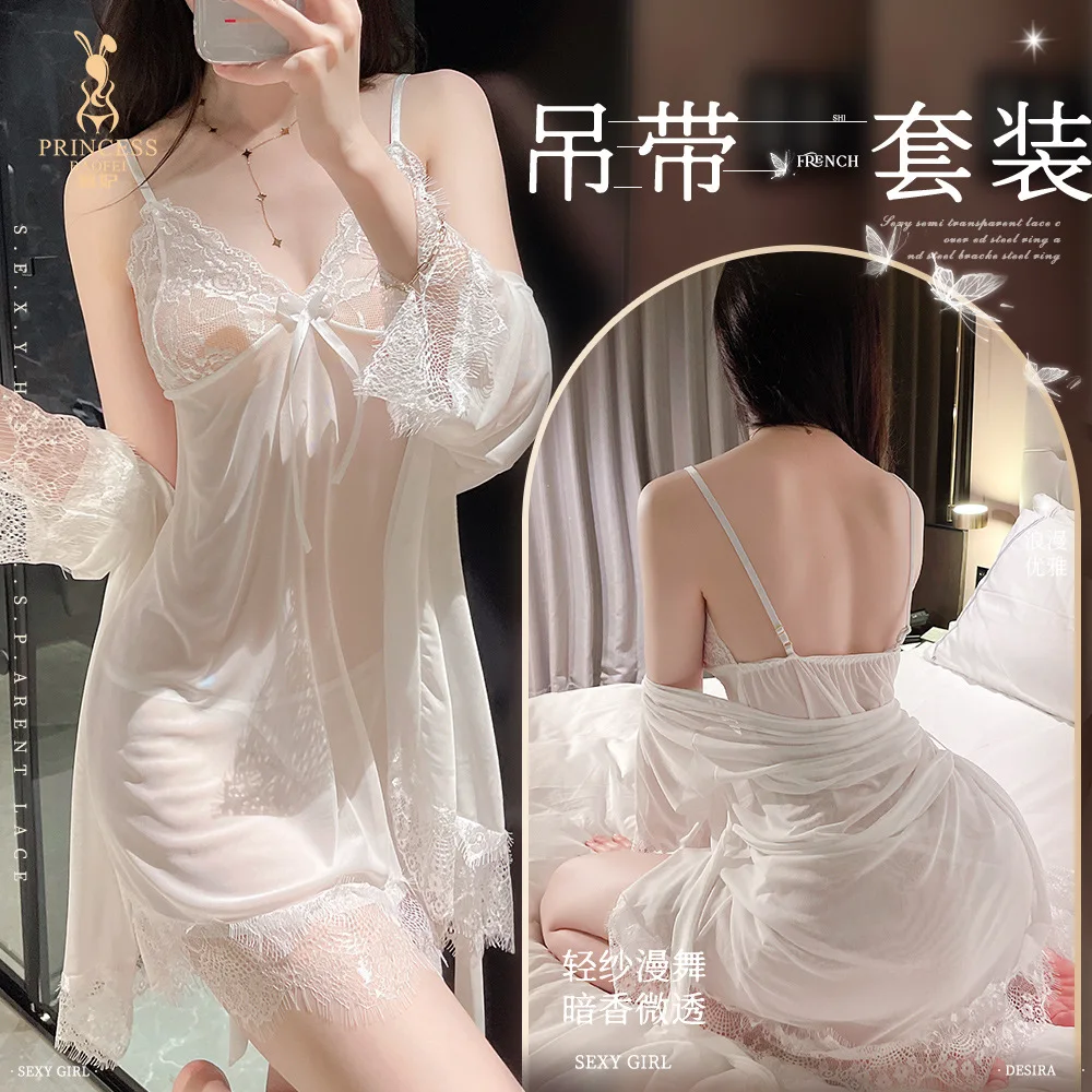 

Sexy Pajamas, Women Suspenders, Bed Seduction, Teasing Underwear, Sexy Clothes, Convenience, No Need To Take Off The Nightgown.