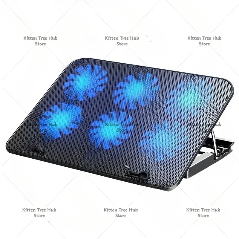 Notebook Cooler, 15.6-inch Cooling Base for Laptops, Silent Exhaust Heat Dissipation Bracket for Efficient Cooling